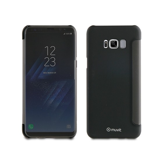 Muvit Book Crystal Touchfront Samsung S8 Μαύρο