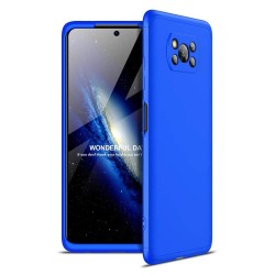 GKK 360 Protection Case Front and Back Case Full Body Cover Xiaomi Poco X3 NFC / Poco X3 Pro blue