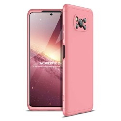 GKK 360 Protection Case Front and Back Case Full Body Cover Xiaomi Poco X3 NFC / Poco X3 Pro pink