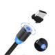 Wozinsky Magnetic Cable USB / micro USB / USB Typ C / Lightning 1m with LED light (WMC-01) Μαύρο