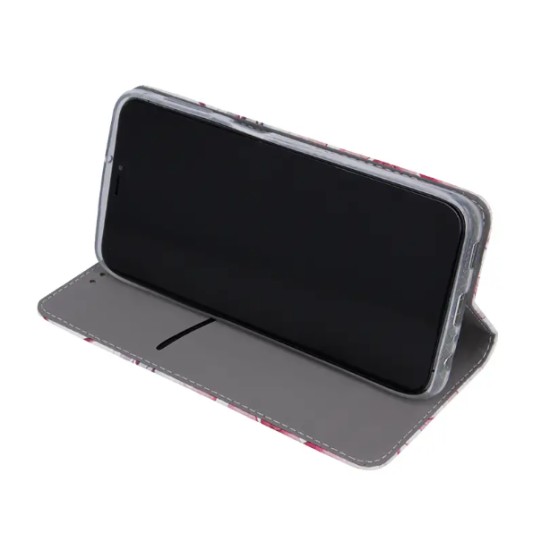 Θήκη SMART TRENDY Book for Samsung A32 5G, Πολύχρωμα λουλούδια Κόκκινα