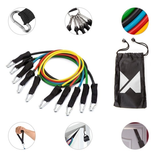 Wozinsky Λάστιχα Γυμναστικής 11 Pack Set Include 5 Stackable Exercise Bands (WRTS5-01)