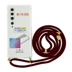 Ancus Crossbody Back Cover Σιλικόνης με Λουράκι Διάφανη  (Xiaomi Mi 10 / Mi 10 Pro)