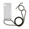 Θήκη Ancus Crossbody για Apple iPhone XS Max Διάφανη με Κορδόνι Κίτρινο-Μαύρο