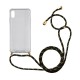Θήκη Ancus Crossbody για Apple iPhone XS Max Διάφανη με Κορδόνι Κίτρινο-Μαύρο