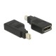 DELOCK Αντάπτορας mini Displayport(M) σε Displayport(F), 4K, 90° Turned