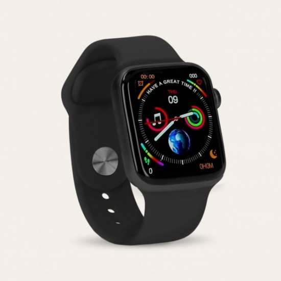 Ksix Urban 2 44mm Smartwatch με Παλμογράφο Μαύρο