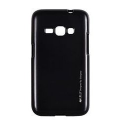 Θήκη Σιλικόνης Samsung J1 2016 Jelly Metal Μαύρο