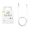 Lime Regular USB 2.0 Cable USB-C male - Lightning longer tip 1m (LCL01) Λευκό