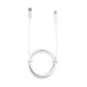 Lime Regular USB 2.0 Cable USB-C male - Lightning longer tip 1m (LCL01) Λευκό