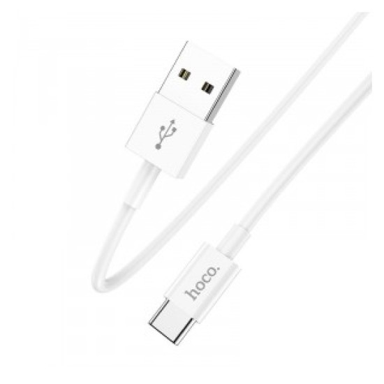 Καλώδιο σύνδεσης Hoco X64 Lightweight Combination Set USB σε USB-C έως 3Α 1.0m Λευκό