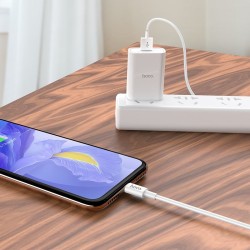 Καλώδιο σύνδεσης Hoco X64 Lightweight Combination Set USB σε USB-C έως 3Α 1.0m Λευκό