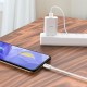 Καλώδιο σύνδεσης Hoco X64 Lightweight Combination Set USB σε USB-C έως 3Α 1.0m Λευκό