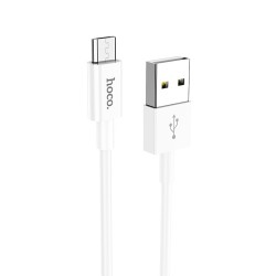 Καλώδιο σύνδεσης Hoco X64 Lightweight Combination Set USB σε Micro USB έως 2,4Α 1.0m Λευκό