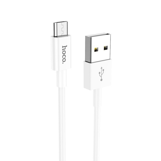 Καλώδιο σύνδεσης Hoco X64 Lightweight Combination Set USB σε Micro USB έως 2,4Α 1.0m Λευκό