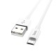 Καλώδιο σύνδεσης Hoco X64 Lightweight Combination Set USB σε Micro USB έως 2,4Α 1.0m Λευκό