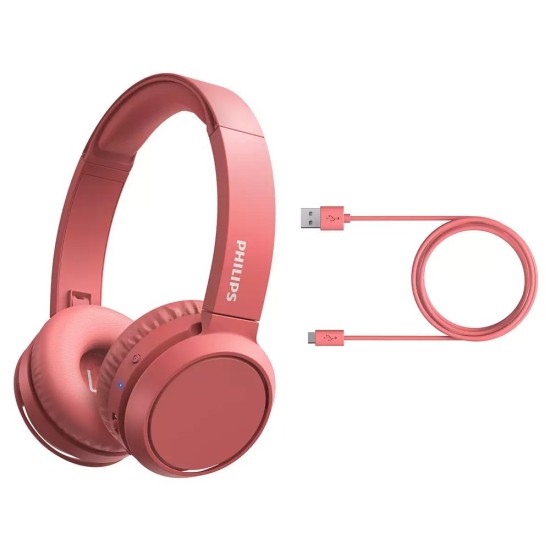 Bluetooth Ακουστικά Stereo Philips TAH4205RD/00 με Μικρόφωνο για Κινητά Τηλέφωνα και Συσκευές Ήχου