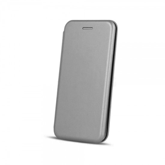 Θήκη Senso Oval Stand Book για Samsung A12/M12 Ασημί