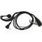 Hands Free Mono Ancus HiConnect 2.5mm με πλήκτρο απάντησης για Walkie Talkie Bulk Μαύρο
