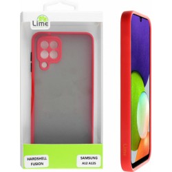 Lime Fusion Camera Guard Back Cover Πλαστικό Keys Galaxy A12 Κοκκινο