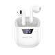 Borofone BW05 Earbud Bluetooth Handsfree Ακουστικά με Θήκη Φόρτισης Λευκά