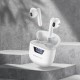 Borofone BW05 Earbud Bluetooth Handsfree Ακουστικά με Θήκη Φόρτισης Λευκά