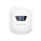 Borofone BW05 Earbud Bluetooth Handsfree Ακουστικά με Θήκη Φόρτισης Λευκά