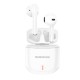 Borofone BW07 Earbud Bluetooth Handsfree Ακουστικά με Αντοχή στον Ιδρώτα και Θήκη Φόρτισης Λευκά
