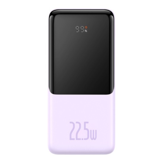 Baseus Elf PPJL010005 Power Bank 10000mAh 22.5W με Θύρα USB-C Μωβ