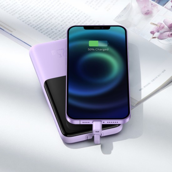 Baseus Elf PPJL010005 Power Bank 10000mAh 22.5W με Θύρα USB-C Μωβ