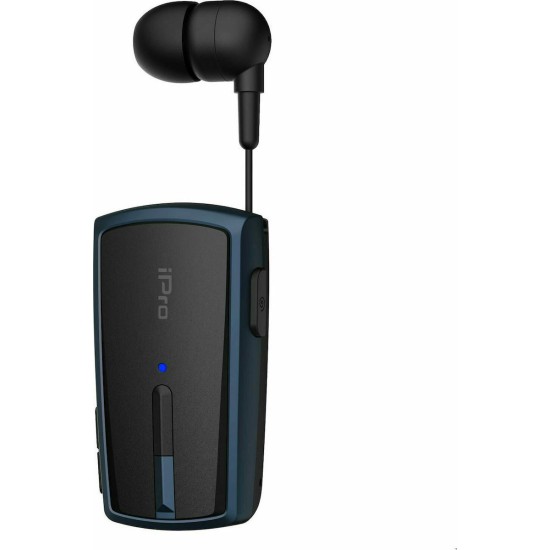 Ακουστικό Bluetooth iPro RH120 Retractable Μαύρο-Μπλε Ακουστικό Bluetooth iPro RH120 Retractable Μαύρο-Μπλε