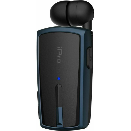 Ακουστικό Bluetooth iPro RH120 Retractable Μαύρο-Μπλε Ακουστικό Bluetooth iPro RH120 Retractable Μαύρο-Μπλε