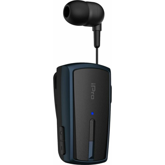 Ακουστικό Bluetooth iPro RH120 Retractable Μαύρο-Μπλε Ακουστικό Bluetooth iPro RH120 Retractable Μαύρο-Μπλε