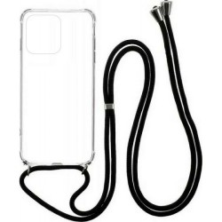 Θήκη Ancus Crossbody για Apple iPhone 11 Διάφανη με Κορδόνι Μαύρο