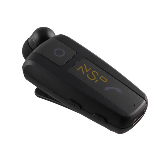 NSP BN220 In-ear Bluetooth Handsfree Ακουστικό Πέτου Μαύρο
