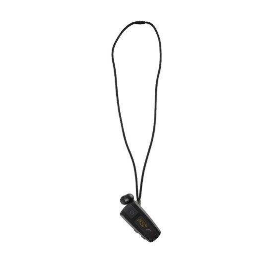 NSP BN220 In-ear Bluetooth Handsfree Ακουστικό Πέτου Μαύρο