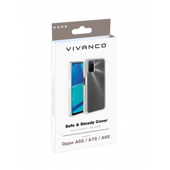 VIVANCO SAFE & STEADY CASE OPPO A52/A72/A92 backcover Διάφανο VIVANCO SAFE & STEADY CASE OPPO A52/A72/A92 backcover Διάφανο