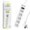 LIME ΠΟΛΥΠΡΙΖΟ 5 ΣΟΥΚΟ + 2 USB 3.5A LS-52US30W ΜΕ ΔΙΑΚΟΠΤΗ - ΠΑΙΔΙΚΗ ΠΡΟΣΤΑΣΙΑ ΥΠΕΡΤΑΣΗΣ & ΥΠΕΡΦΟΡΤ