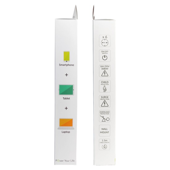 LIME ΠΟΛΥΠΡΙΖΟ 6 ΣΟΥΚΟ LS-615W ΜΕ ΔΙΑΚΟΠΤΗ - ΠΑΙΔΙΚΗ ΠΡΟΣΤΑΣΙΑ ΥΠΕΡΤΑΣΗΣ & ΥΠΕΡΦΟΡΤΩΣΗΣ (3x1.5mm2) LIME ΠΟΛΥΠΡΙΖΟ 6 ΣΟΥΚΟ LS-615W ΜΕ ΔΙΑΚΟΠΤΗ - ΠΑΙΔΙΚΗ ΠΡΟΣΤΑΣΙΑ ΥΠΕΡΤΑΣΗΣ & ΥΠΕΡΦΟΡΤΩΣΗΣ (3x1.5mm2)