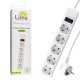 LIME ΠΟΛΥΠΡΙΖΟ 5 ΣΟΥΚΟ LS-515W ΜΕ ΔΙΑΚΟΠΤΗ - ΠΑΙΔΙΚΗ ΠΡΟΣΤΑΣΙΑ ΥΠΕΡΤΑΣΗΣ & ΥΠΕΡΦΟΡΤΩΣΗΣ (3x1.5mm2)