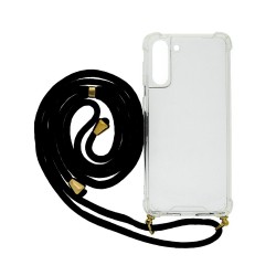 Θήκη Ancus Crossbody για Samsung SM-G996B Galaxy S21+ 5G με Κορδόνι Μαύρο Διάφανη