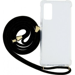 Θήκη Ancus Crossbody για Samsung SM-G780 Galaxy S20 FE με Κορδόνι Μαυρo Διάφανη