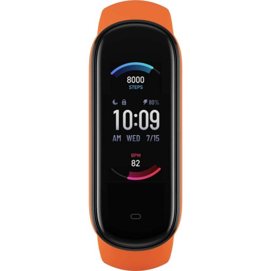 Amazfit Band 5 Αδιάβροχο με Παλμογράφο Πορτοκαλί