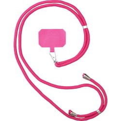 Cord Keypad Inlay Λουράκι Λαιμού για Κινητά Hot Pink