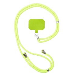 Stylish Cord Λουράκι Λαιμού για Κινητά Κίτρινο