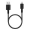 ROCKROSE καλώδιο USB σε Micro USB Beta AM Mini 2.4A 12W 30cm μαύρο