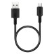 ROCKROSE καλώδιο USB σε Micro USB Beta AM Mini 2.4A 12W 30cm μαύρο
