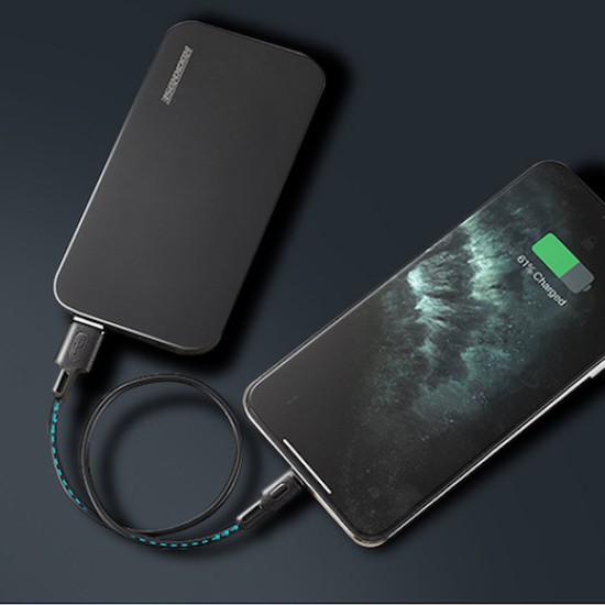ROCKROSE καλώδιο USB σε Micro USB Beta AM Mini 2.4A 12W 30cm μαύρο