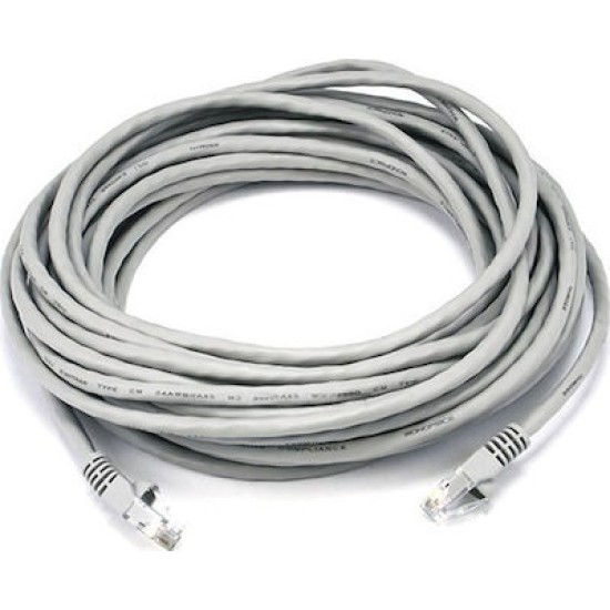 Detech Καλώδιο Δικτύου Lan CAT 5 24AWG 30M Γκρι