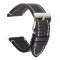 Λουράκι ρολογιού BAND-001-BK, 20mm, δερμάτινο, μαύρο